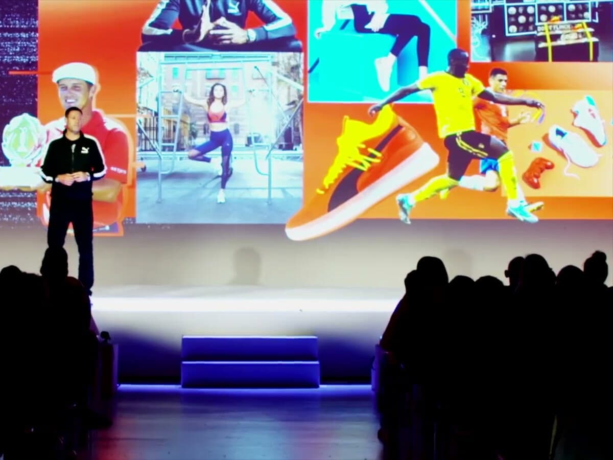 Bob Philion delivering a keynote on stage