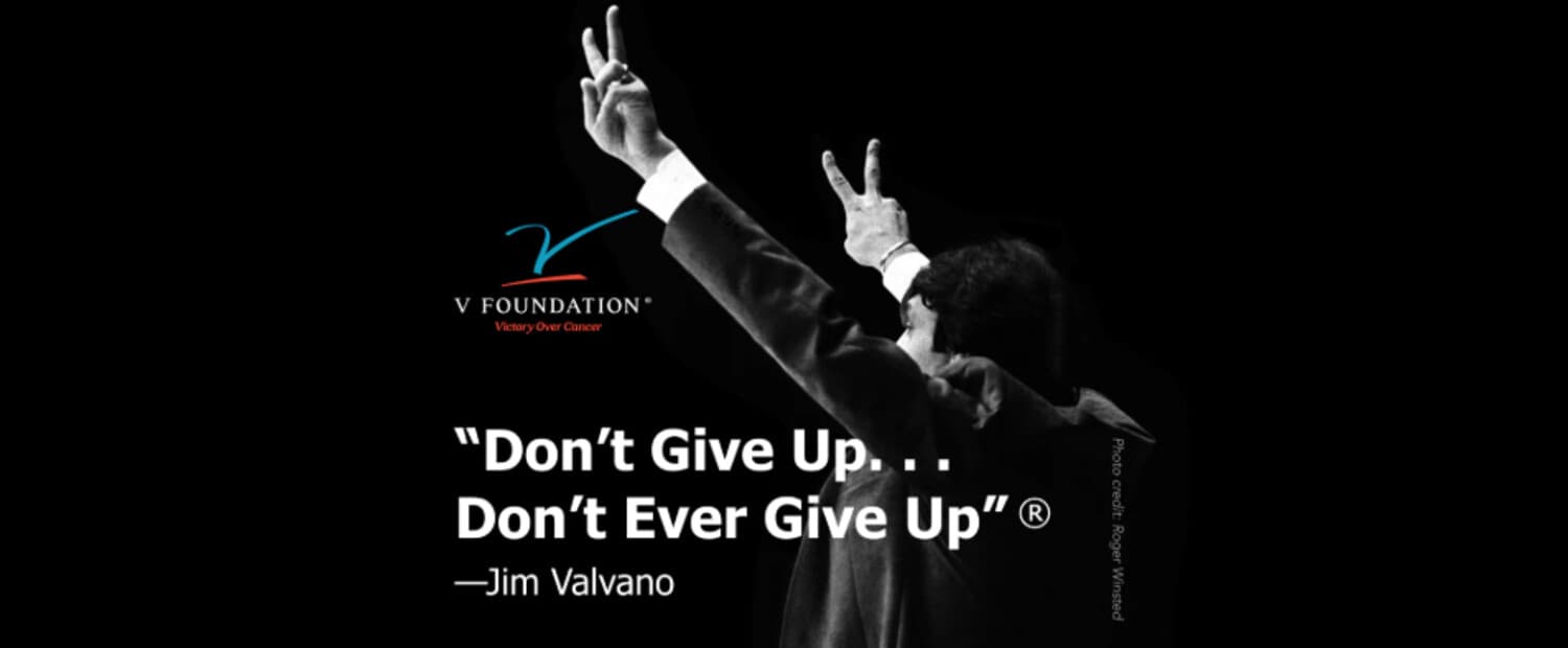 Jim Valvano delivering his 1993 ESPYs speech for the V Foundation